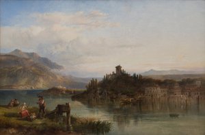 Matin sur le lac de Garde, Italie, 1861 - James Vivien de Fleury