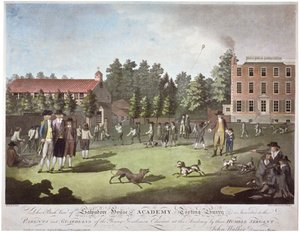 Vue arrière de la Salvadore House Academy, Tooting, Wandsworth, Londres, 1787