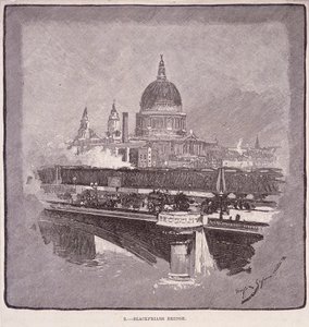 Pont de Blackfriars, Londres, 1796 - James Walker