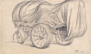 Un chariot routier à larges roues - James Ward