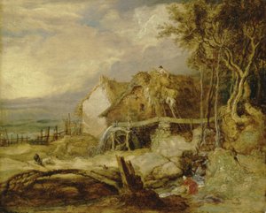Un moulin à eau, vers 1802-07