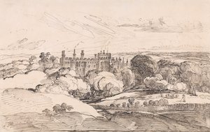 Château de Lea depuis les bois, 1814