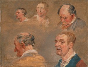 Études de Jacky Turner et du jardinier du révérend Charles Hope - James Ward