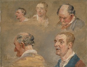 Études de Jacky Turner et du jardinier du révérend Charles Hope, c.1800-15
