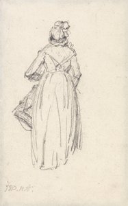 Femme debout, vue de dos - James Ward