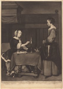 La correspondante - James Watson after Gabriel Metsu