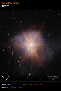 Arp 220 - James Webb Space Telescope (NASA)