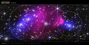 Amas de la Balle (image Compass de Webb et Chandra) - James Webb Space Telescope (NASA)