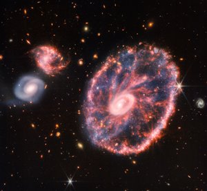 Galaxie de la Roue de Chariot (Image Composite NIRCam et MIRI) - James Webb Space Telescope (NASA)