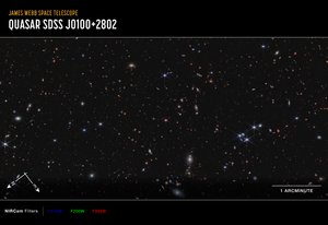 Quasar J0100+2802 - James Webb Space Telescope (NASA)