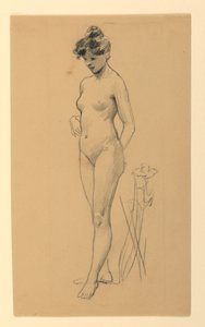 Nu féminin debout