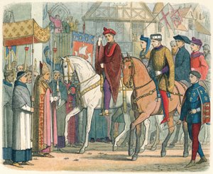 Charles et Henry accueillis par le clergé, 1420 - James William Edmund Doyle