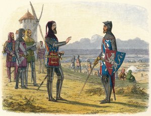 Édouard refuse secours à son fils à Crécy, 1346 1864 - James William Edmund Doyle