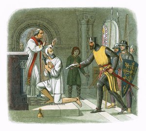 Hubert retiré du sanctuaire à Boisars - James William Edmund Doyle
