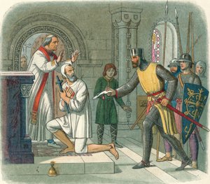 Hubert pris du sanctuaire à Boisars, 1232 1864 - James William Edmund Doyle