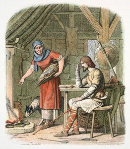 Le Roi Alfred dans la chaumière du vacher - James William Edmund Doyle