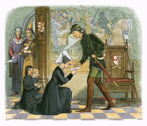 Le roi Édouard IV et lady Elizabeth Grey