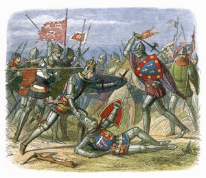 Le roi Henri V attaqué par le duc d