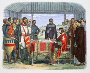 Le roi Jean signe la Grande Charte, Runnymede, Surrey, 1215, 1864 - James William Edmund Doyle