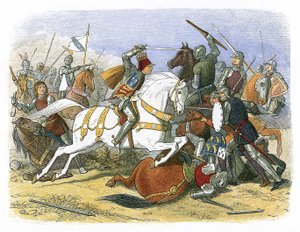 Le roi Richard III à la bataille de Bosworth - James William Edmund Doyle