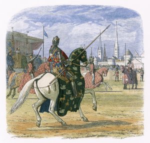 Le roi Richard II arrête le duel entre Hereford et Norfolk - James William Edmund Doyle