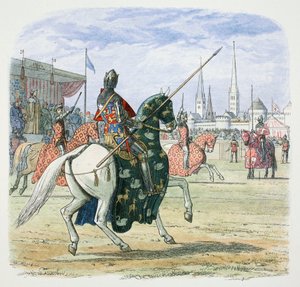 Le roi Richard II arrête le duel entre les ducs de Hereford et de Norfolk, 1398 1864 - James William Edmund Doyle