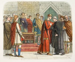Le Roi Guillaume Ier rend hommage aux chefs anglais, vers 1066, 1864 - James William Edmund Doyle