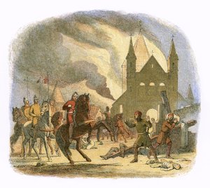 Guillaume Ier reçoit une blessure mortelle à Mantes - James William Edmund Doyle