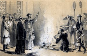 Brûlage des livres chinois, 3ème siècle av. J.-C. - James William Giles