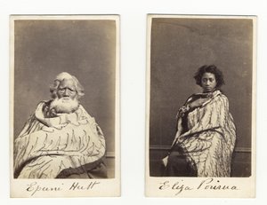 Epuni Hutt et Eliza Porirua, vers 1865 - James Wrigglesworth