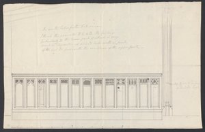 Cobham Hall, Kent : Conception pour le lambrissage d