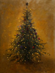 Sapin de Noël illuminé