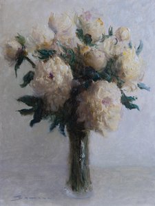 Bouquet de pivoines blanches