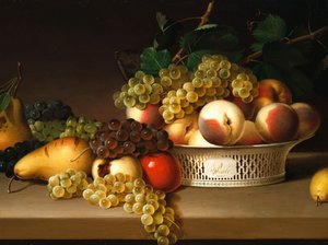 Fruits dans un panier chinois, 1822 - James the Elder Peale