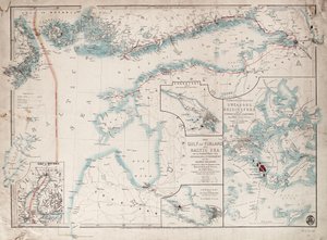 Carte du golfe de Finlande et de la mer Baltique - James the Younger Wyld