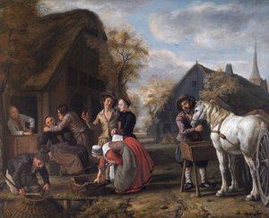 Scène de village - Jan (1620 76) Victors