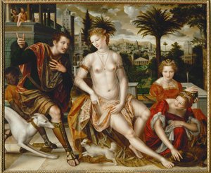 David et Bathseba ... - Jan (manner of) Massys