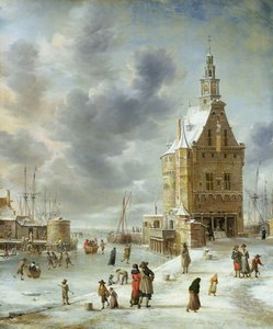 La Porte de la Ville de Hoorn - Jan Abrahamsz. Beerstraten