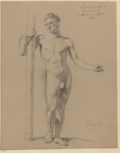 Nu masculin debout, vu de face (1er prix 1817) - Jan Adriaan Antonie de Lelie