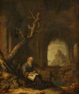 Un ermite dans une ruine