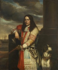 Néerlandais : Engel de Ruyter (1649-83). Vice-amiral, fils de Michiel Adriaensz de Ruyter Portrait d
