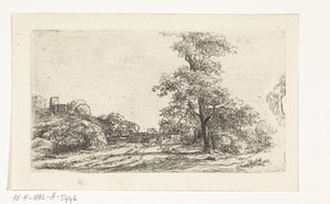 Paysage avec un arbre - Jan Andries Töpfer