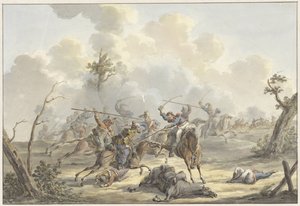 Attaque entre les Cosaques de Crimée et l