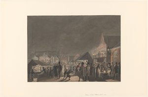Foire sur le Botermarkt à Amsterdam, 1810 - Jan Anthonie Langendijk Dzn