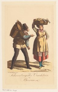 Types de pêcheurs de Scheveningen (Schevelingsche Vischboer, en Boerin)