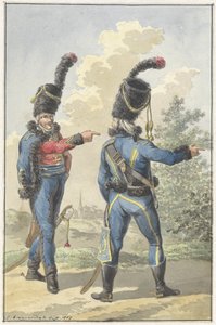 Deux militaires debout