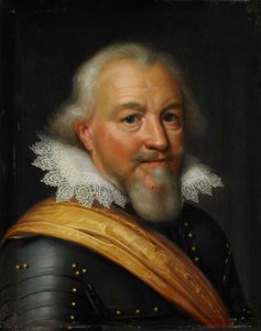 Portrait du comte Jan VII de Nassau-Siegen, dit le Moyen - Jan Antonisz van Ravesteyn (workshop of)
