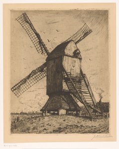 Moulin - Jan Antonius van Schooten (signed by artist)