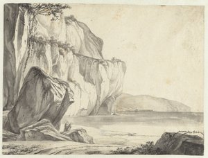 Paysage côtier avec des rochers émergeant de l