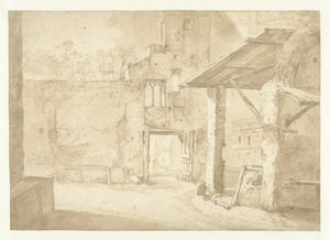 Auberge en Italie - Jan Asselijn (rejected attribution)